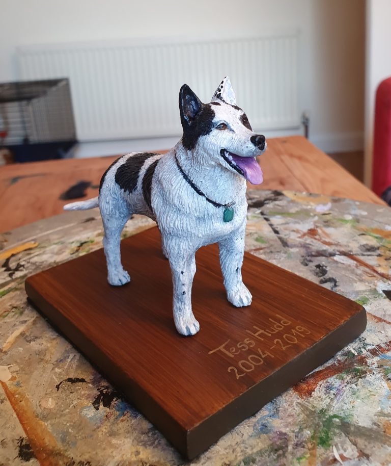 Tess, Custom Dog Sculpture