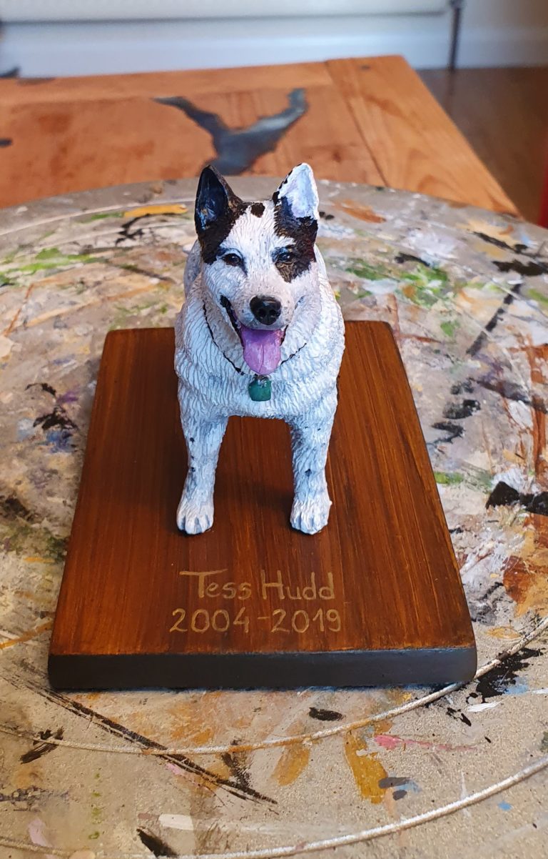 Tess, Custom Dog Sculpture