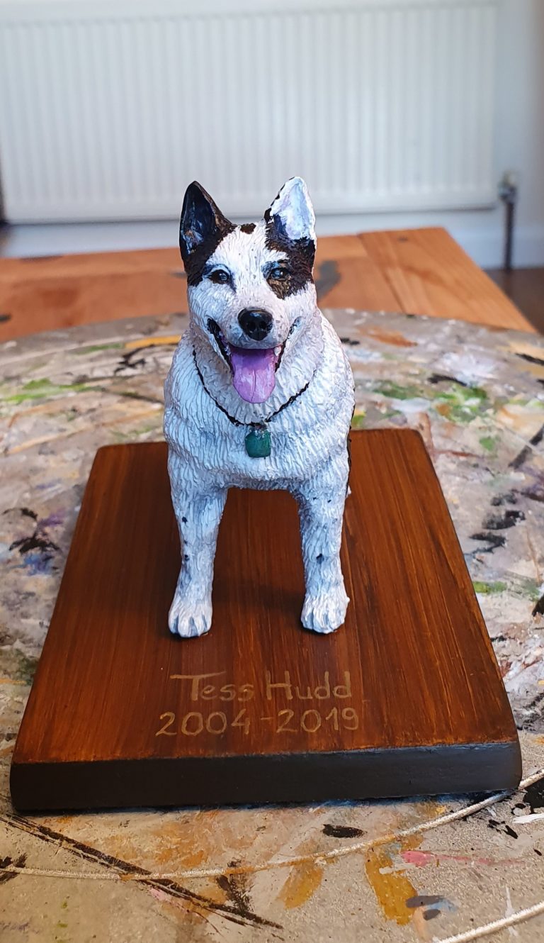 Tess, Custom Dog Sculpture