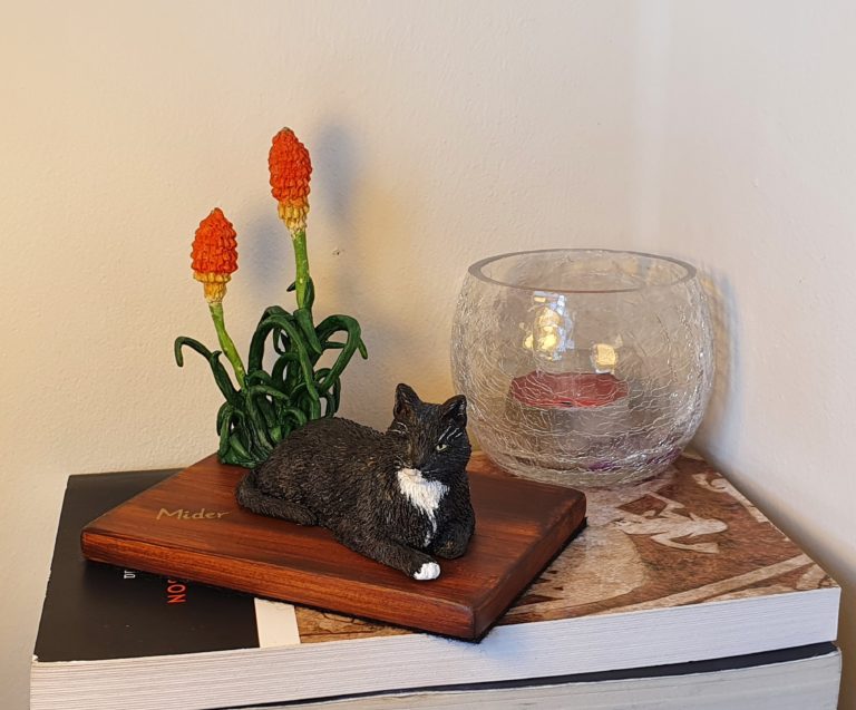 Custom Cat Sculpture memorial