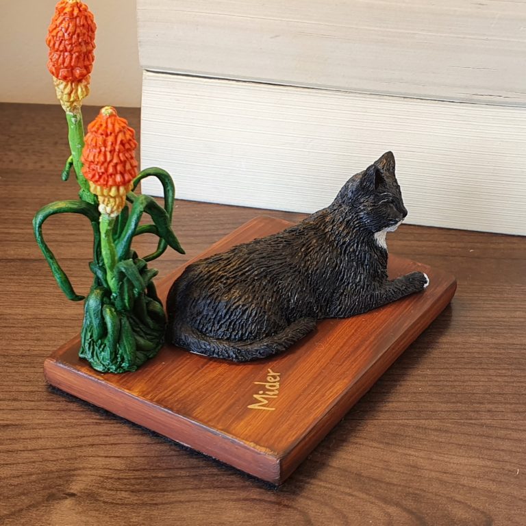 Custom Cat Sculpture memorial