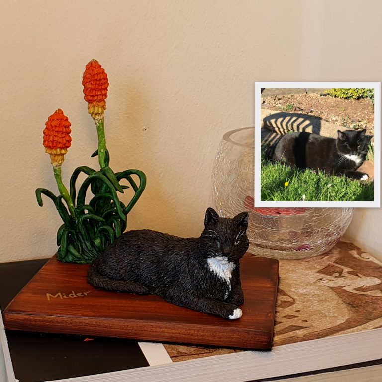 Custom Cat Sculpture memorial