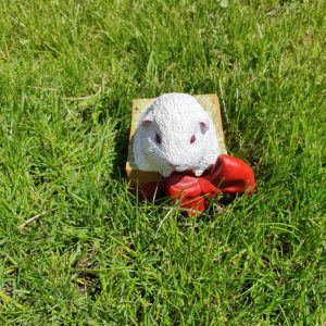 Snow White Guinea Pig Sculpture