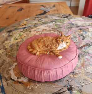 custom cat sculpture