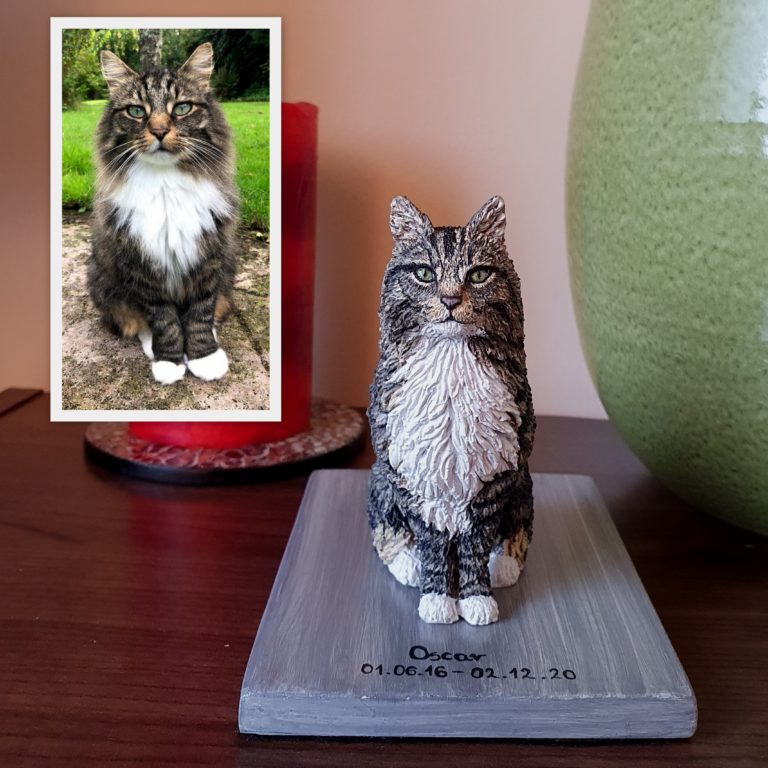 Custom cat sculpture
