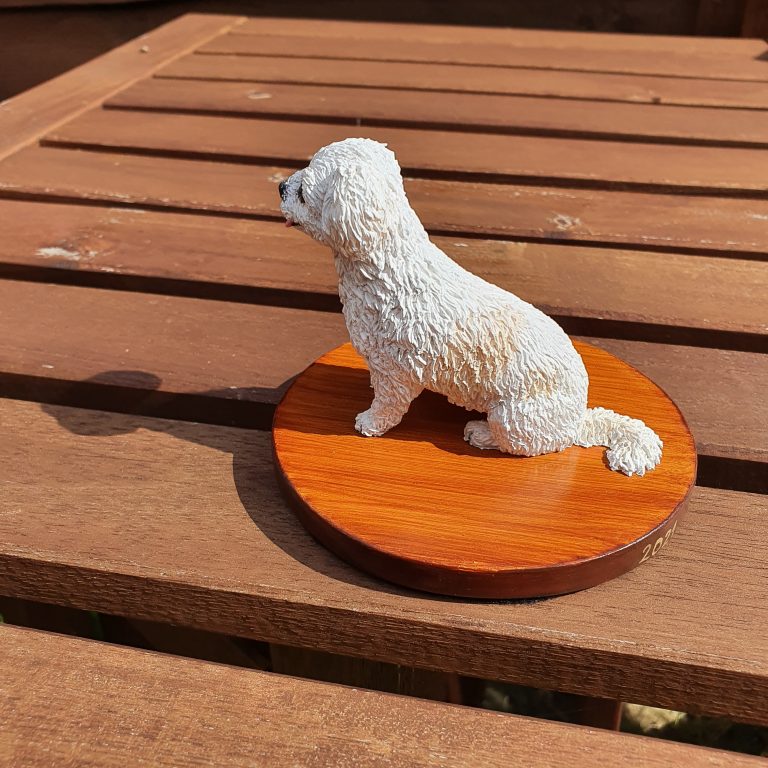 custom dog sculpture, small dog