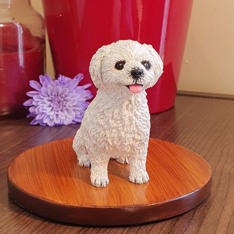 custom dog sculpture, small dog