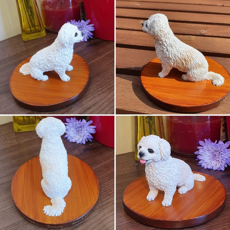 custom dog sculpture, small dog