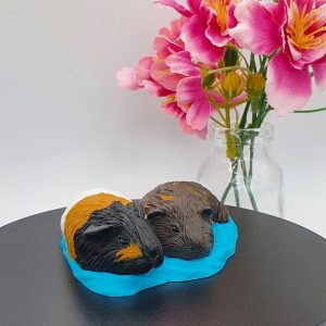 Snuggling Guinea Pigs Figurine