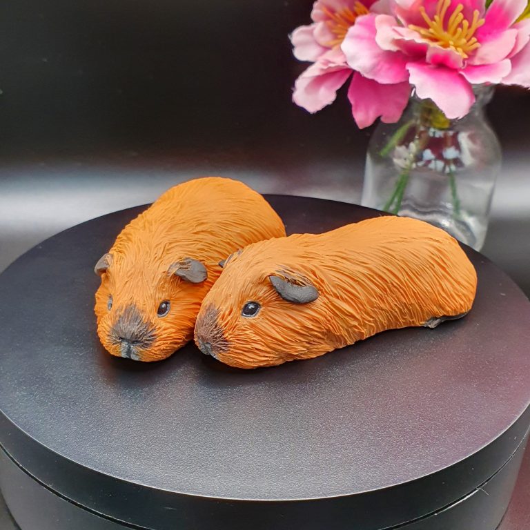 Ginger Californian Guinea Pig Figurine