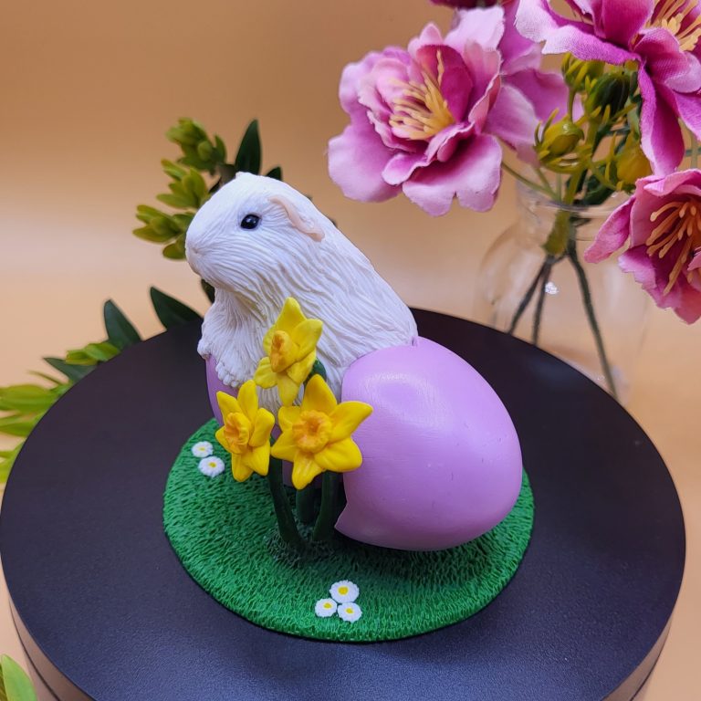 Easter Guinea Pig Figurines