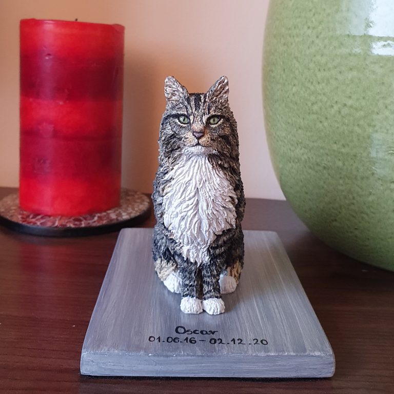Custom Cat portrait sculpture