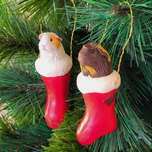 Christmas Guinea Pig tree ornament