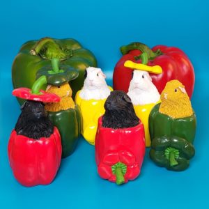 Pepper Guinea Pig Figurines