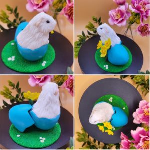 Easter Guinea Pig Figurines