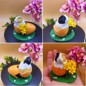 Easter Guinea Pig Figurines