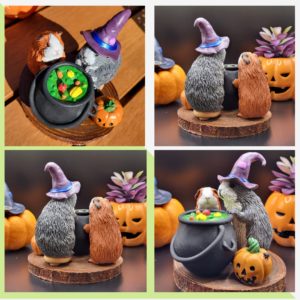 Halloween Guinea Pig Sculpture