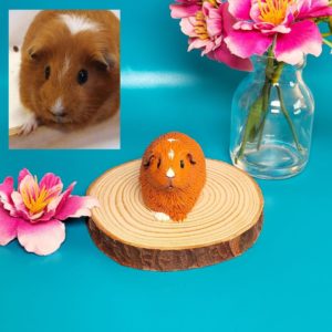 Ginger guinea pig sculpture