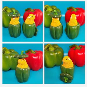 Green Pepper Guinea Pig Figurine