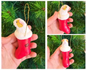 Christmas Guinea Pig tree ornament