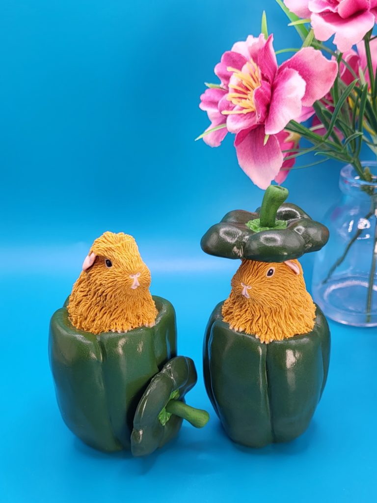 Green Pepper Guinea Pig Sculpture