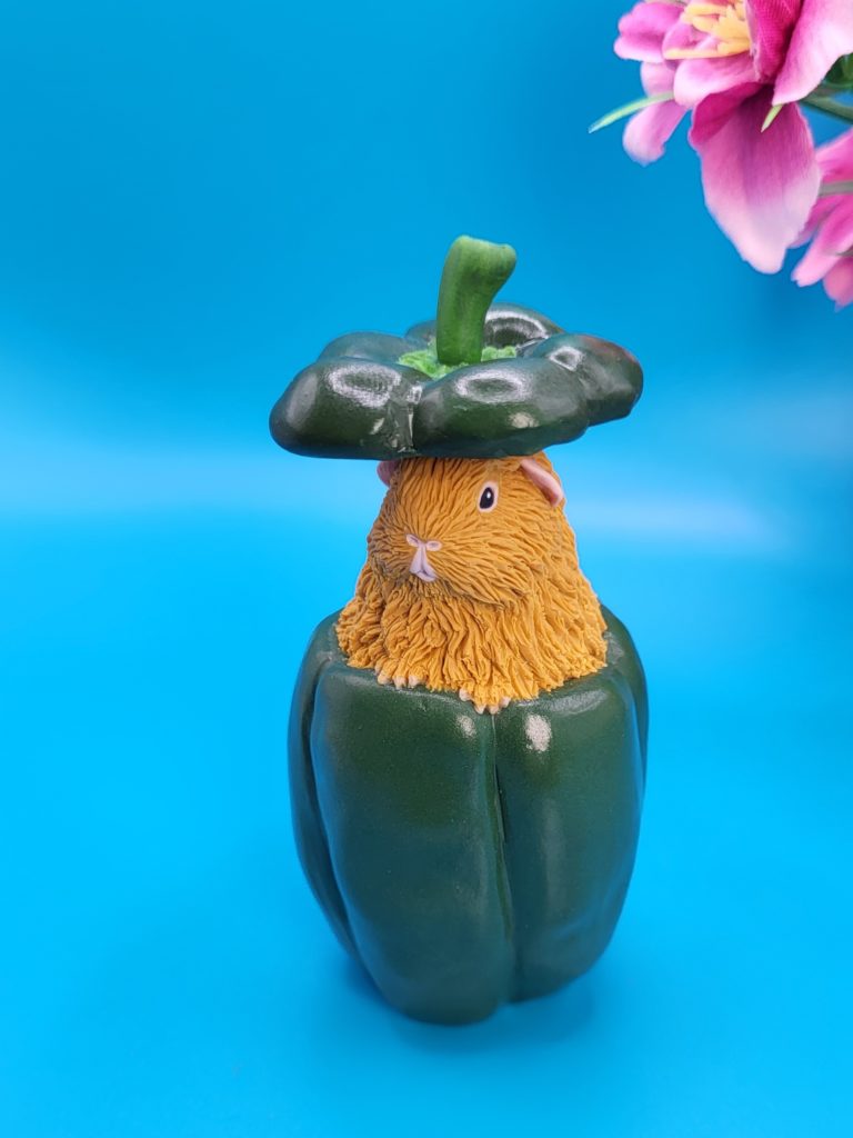 Green Pepper Guinea Pig Sculpture