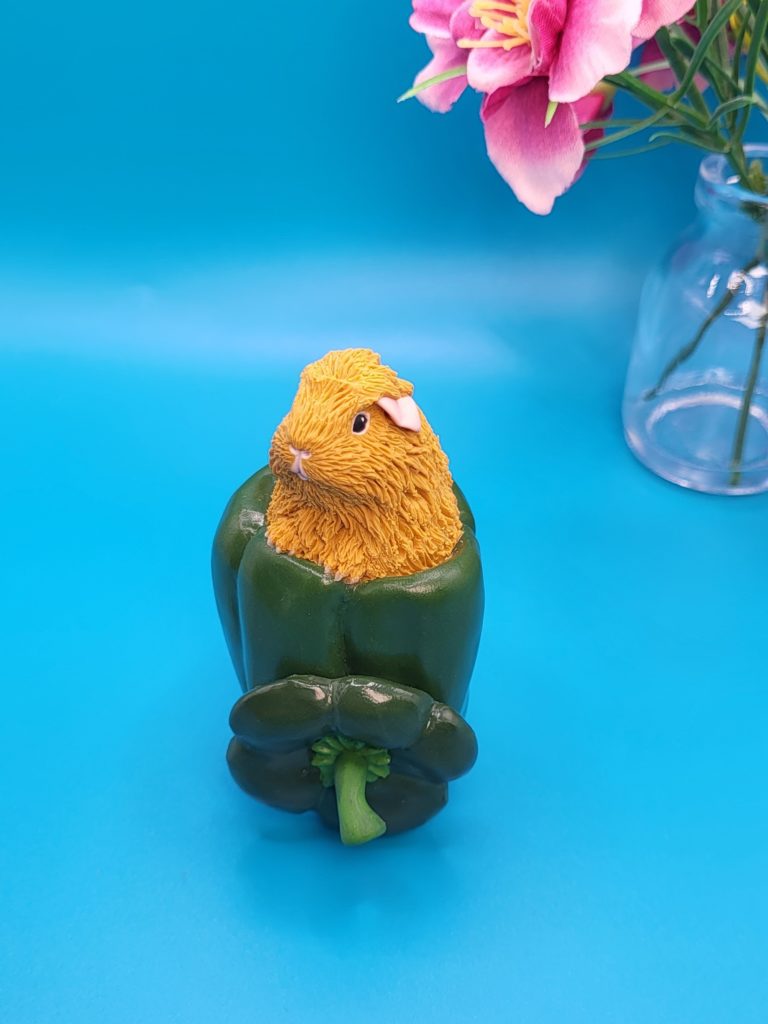 Green Pepper Guinea Pig Sculpture