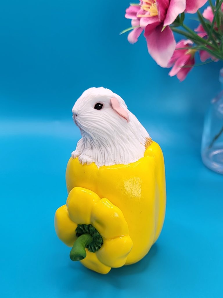 Yellow Pepper Guinea Pig Sculpture